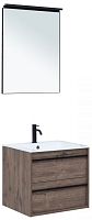 Aquanet 00271952 Lino Комплект мебели для ванной комнаты, темное дерево
