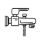 Монтаж блока смесителя гигиенического душа со скрытой подводкой (встроенного)