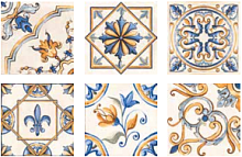 Декор Rondine Tuscany J87743 Tscn Giotto Dec Mix 20.3x20.3 (J87743_TscnGiottoDecMix) (J87743_TscnGiottoDecMix)