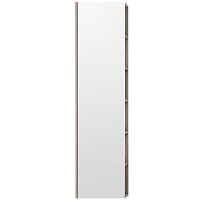 Акватон 1A253403SDB20 Сканди Шкаф - колонна с зеркалом, 40х160 см, белый/дуб верона