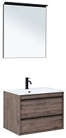 Aquanet 00271954 Lino Комплект мебели для ванной комнаты, темное дерево
